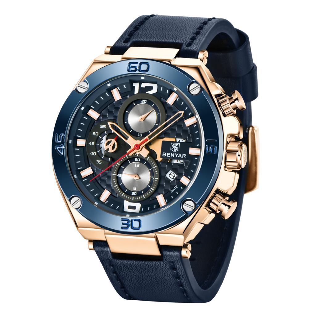 Reloj Hombre Osiris Dorado / Azul