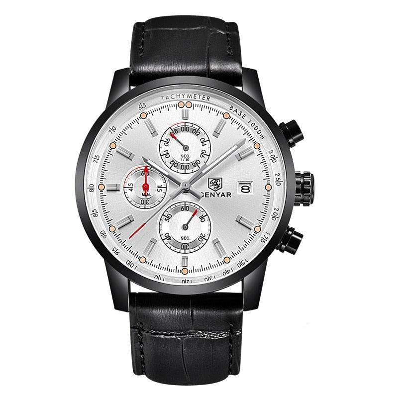 Reloj Hombre Circuito Marrón / Plata
