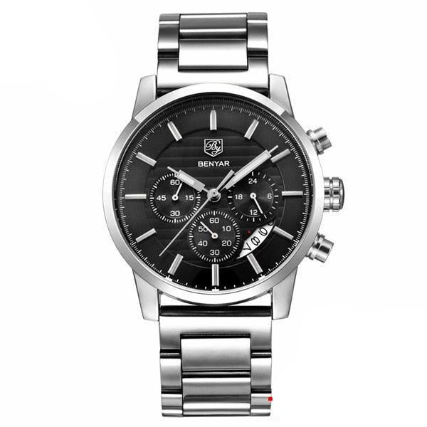 Reloj Hombre Cúspide Cuero / Dorado / Negro
