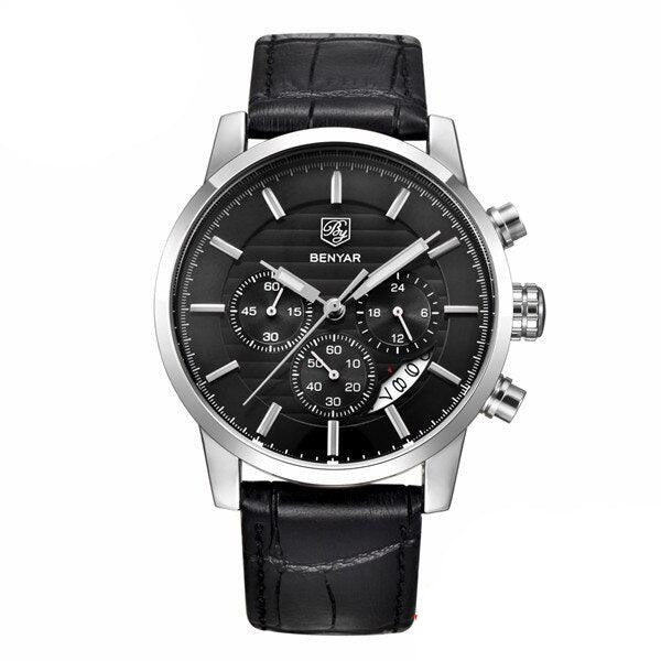 Reloj Hombre Cúspide Cuero / Gris / Plata