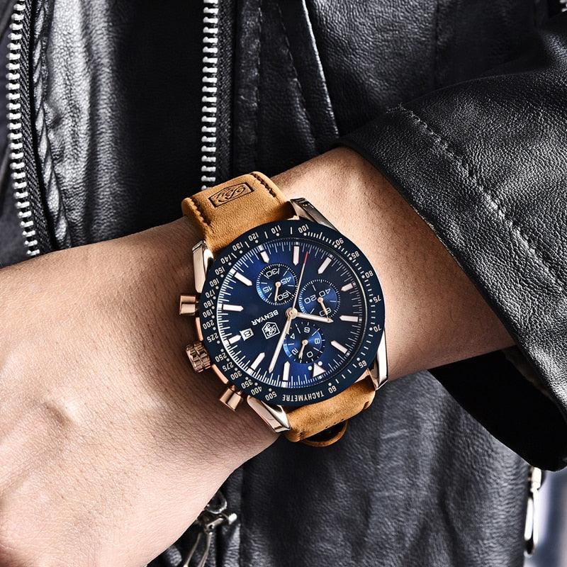 Reloj Hombre Milenio Dorado / Negro