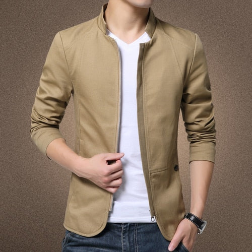 Campera Hombre Algodón Cuello Alto Slim Fit Casual Dickson - foto 4