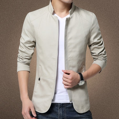 Campera Hombre Algodón Cuello Alto Slim Fit Casual Dickson - foto 3