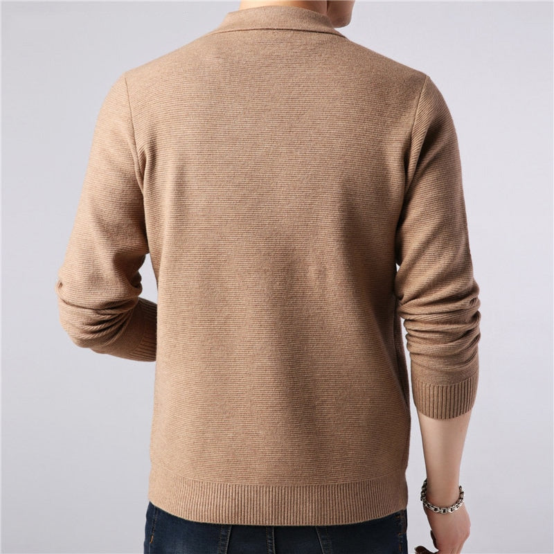 Cardigan Hombre Cuello Vuelto Slim Fit Bariloche - foto 3
