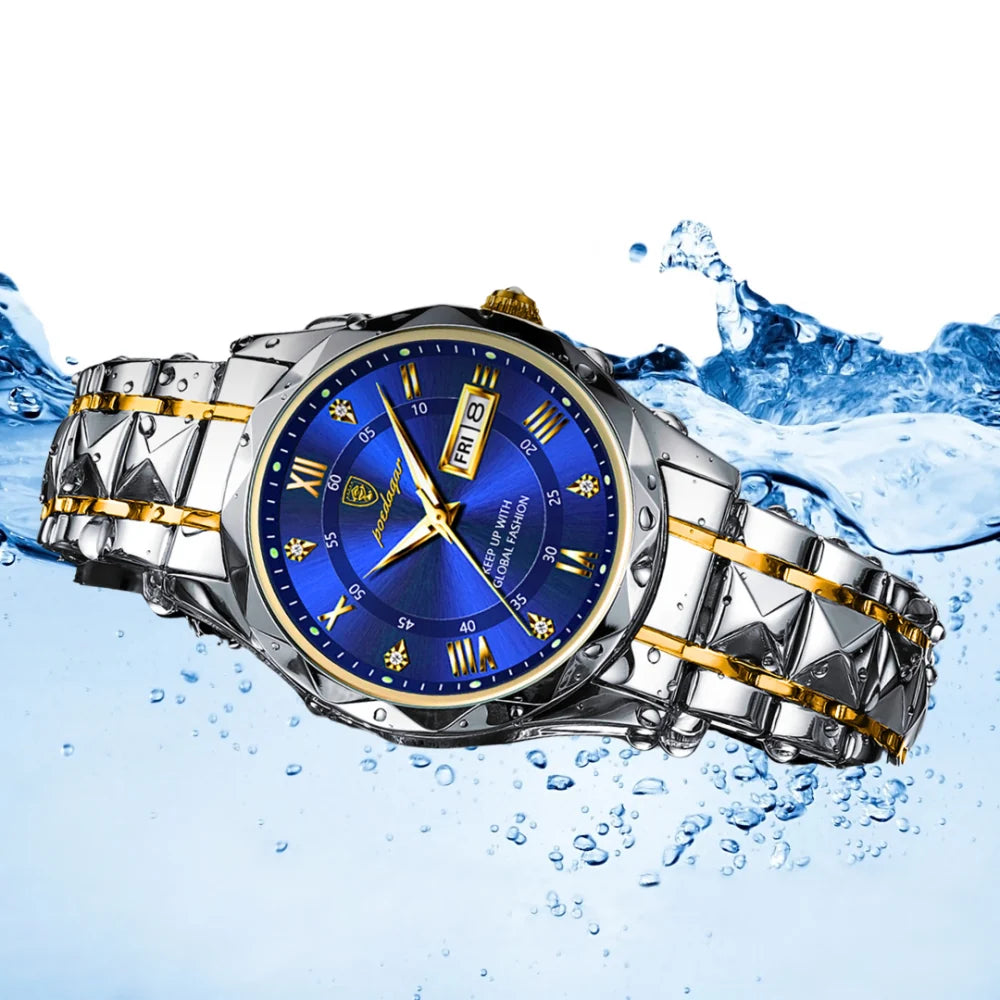 Reloj Hombre Horizonte Blanco / Dorado