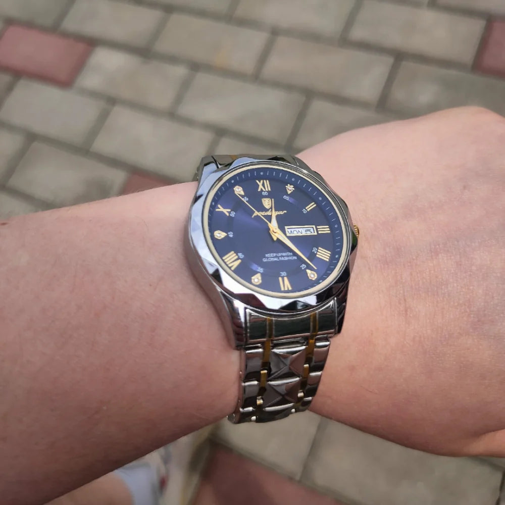 Reloj Hombre Horizonte Negro / Dorado