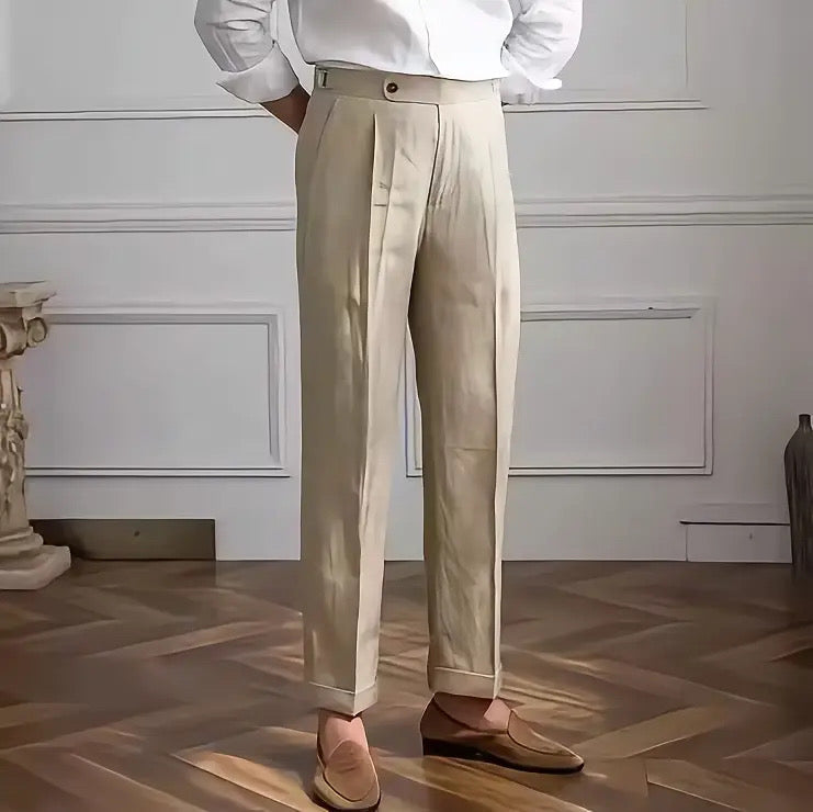Pantalón de Vestir Hombre 100% Lino Corte Clásico Recoleta - foto 2