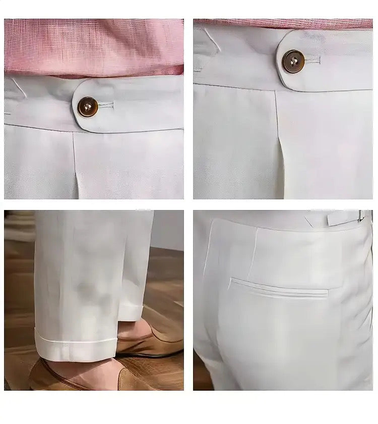 Pantalón de Vestir Hombre 100% Lino Corte Clásico Recoleta - foto 6
