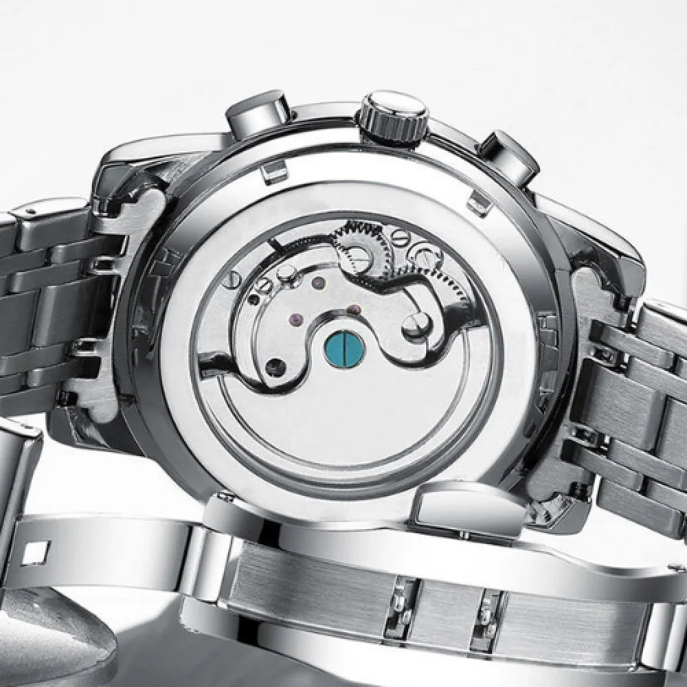Reloj Hombre Legítimo Acero / Fondo Blanco