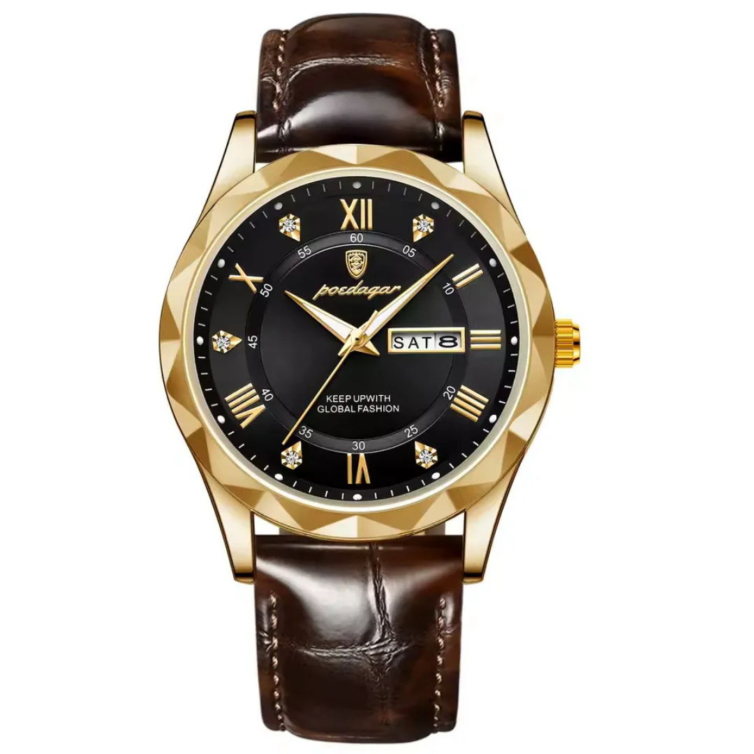 Reloj Hombre Impronta Negro / Dorado