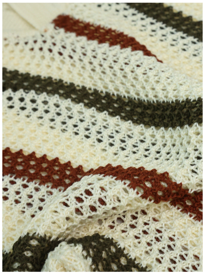 Camisa de Crochet Hombre Manga Corta Casual Corrientes - foto 4