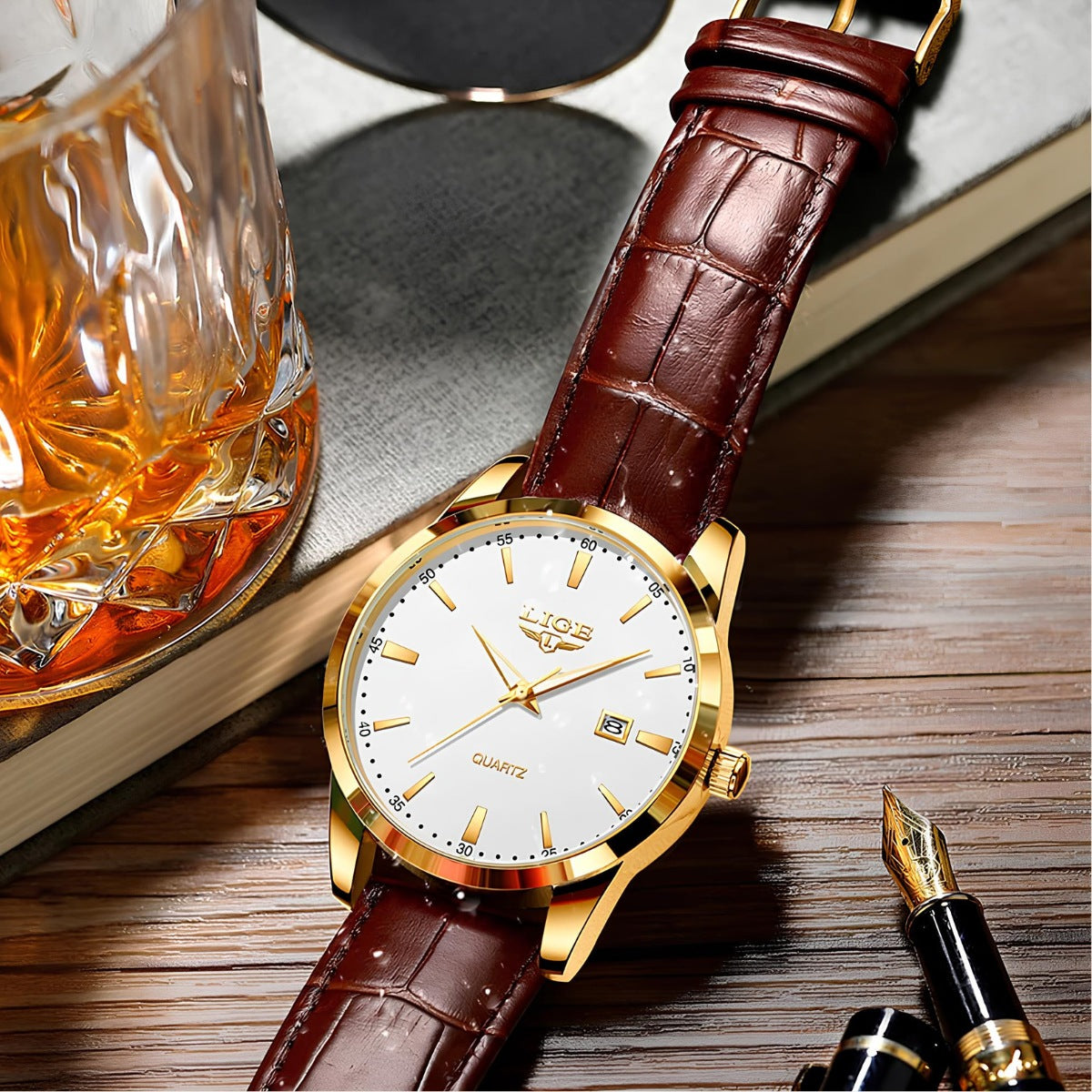 Reloj Hombre Valverdi de Cuero Legítimo Diseño Sofisticado - foto 3
