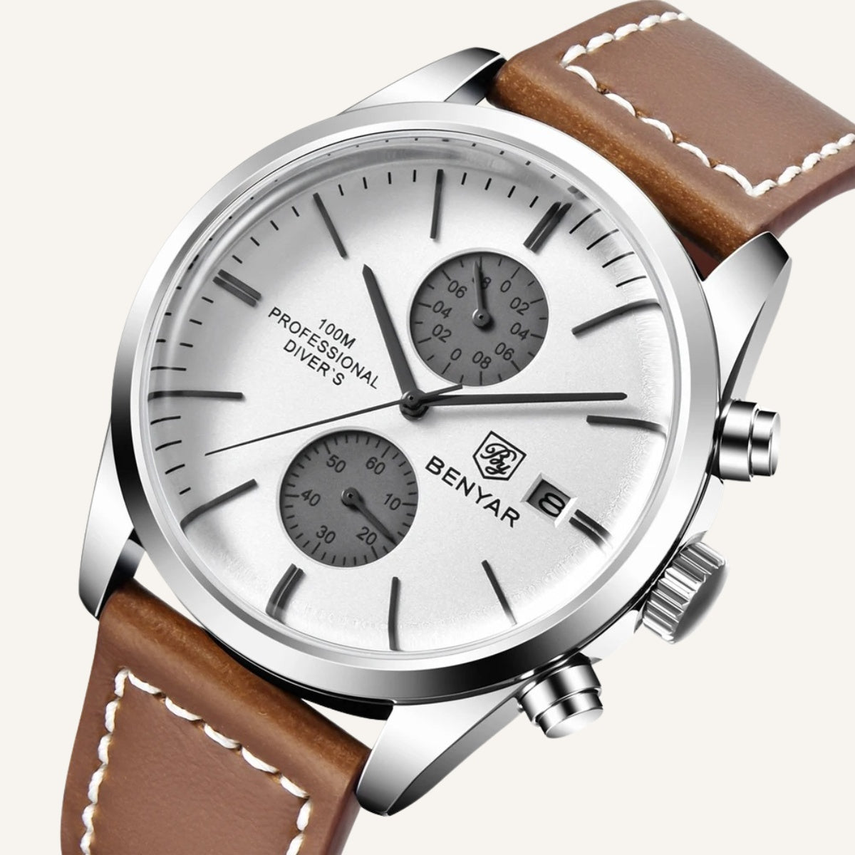Reloj Hombre de Cuero Marrón Classic Donatelli - foto 5