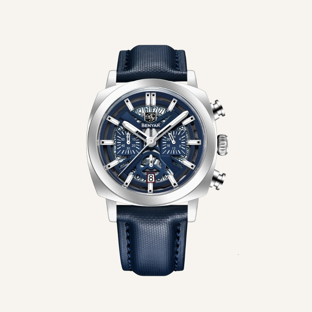 Reloj de Cuero Hombre Lujo Cassani Luxe Malla Premium - foto 12