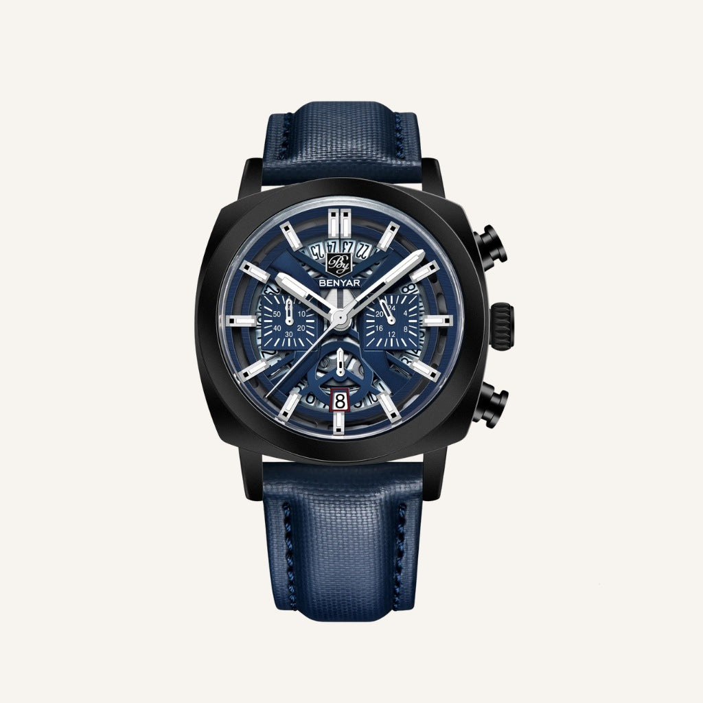 Reloj de Cuero Hombre Lujo Cassani Luxe Malla Premium - foto 6