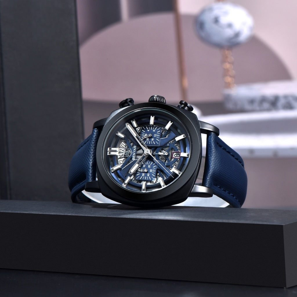 Reloj de Cuero Hombre Lujo Cassani Luxe Malla Premium - foto 7