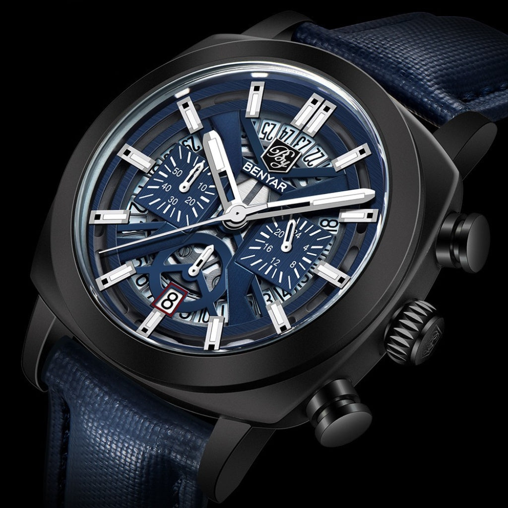 Reloj de Cuero Hombre Lujo Cassani Luxe Malla Premium - foto 8