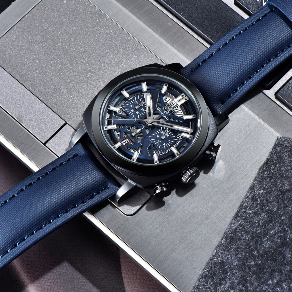 Reloj de Cuero Hombre Lujo Cassani Luxe Malla Premium - foto 9