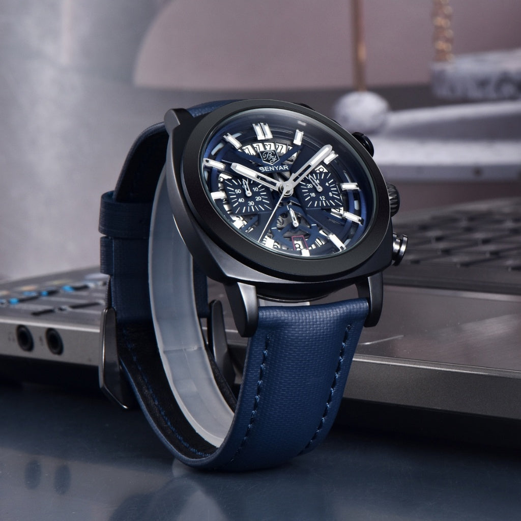 Reloj de Cuero Hombre Lujo Cassani Luxe Malla Premium - foto 10