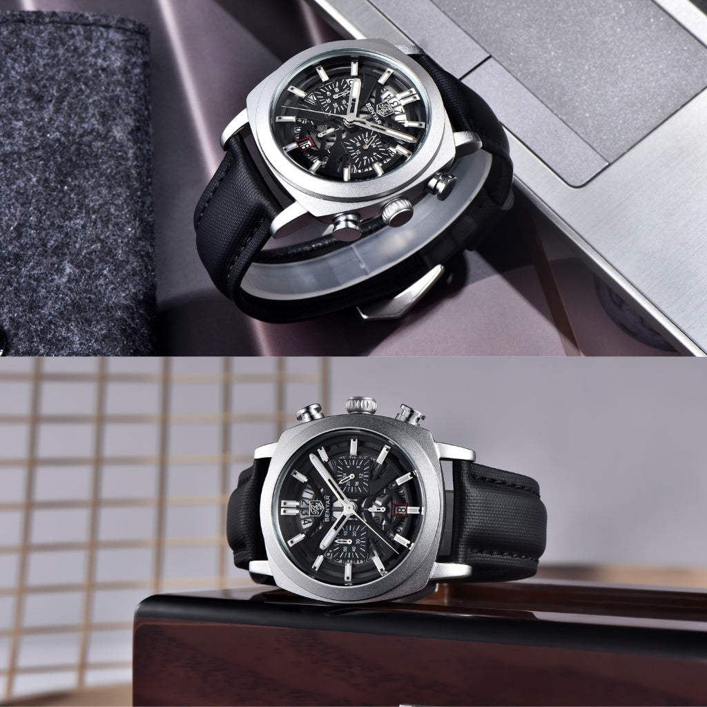 Reloj de Cuero Hombre Lujo Cassani Luxe Malla Premium - foto 19