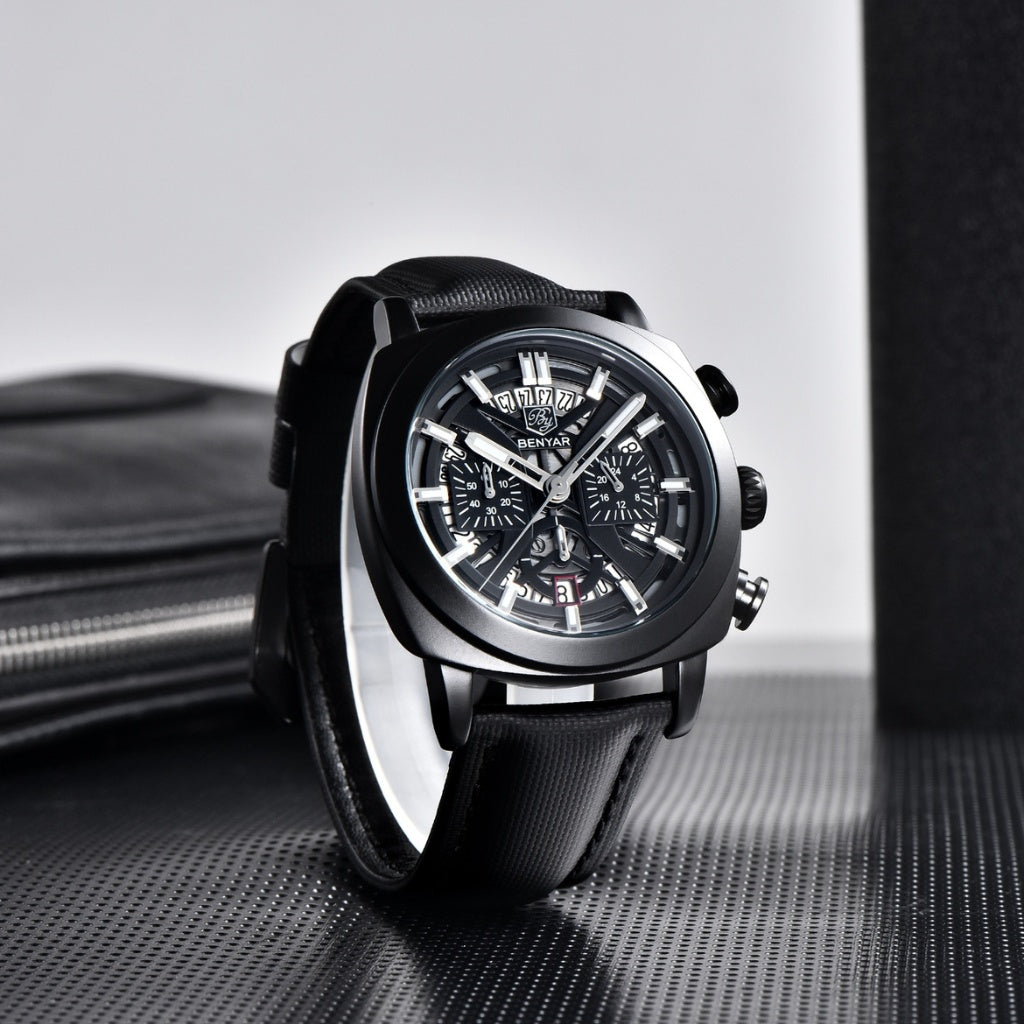 Reloj de Cuero Hombre Lujo Cassani Luxe Malla Premium - foto 2
