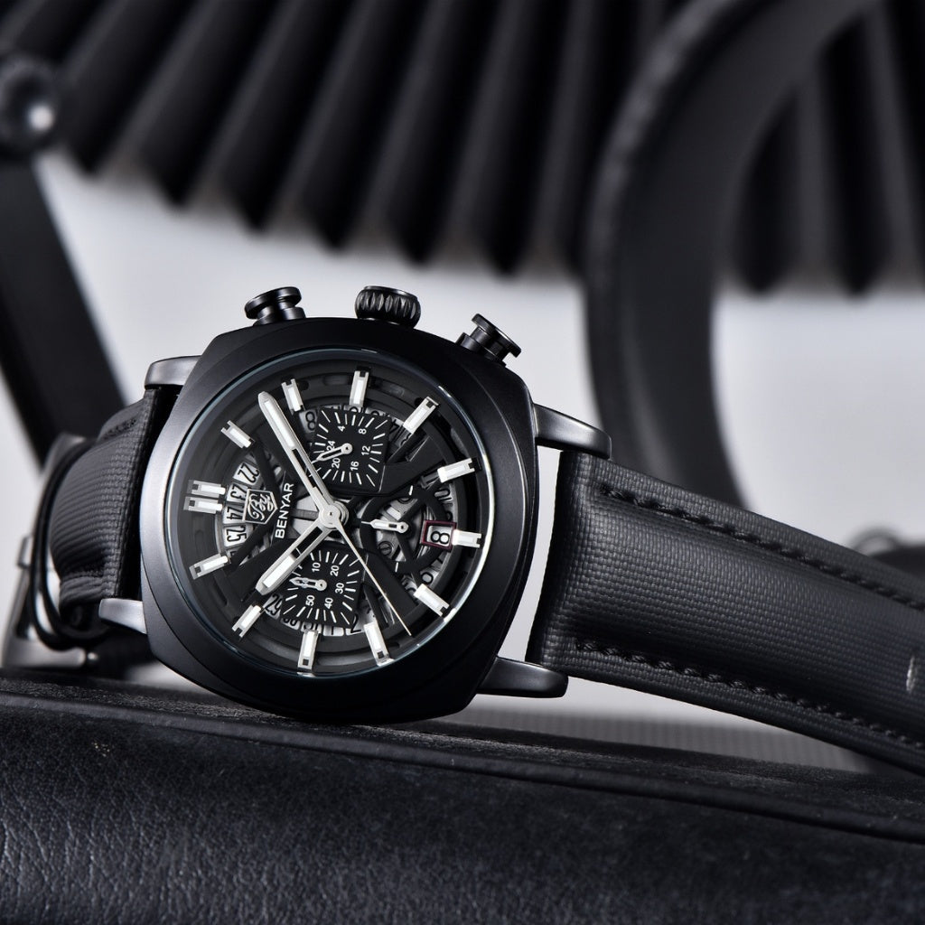 Reloj de Cuero Hombre Lujo Cassani Luxe Malla Premium - foto 3