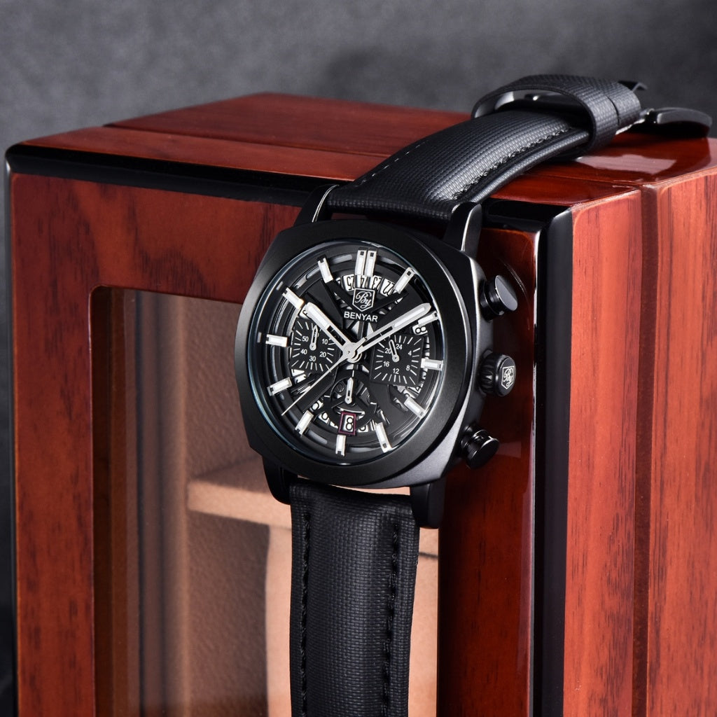 Reloj de Cuero Hombre Lujo Cassani Luxe Malla Premium - foto 5
