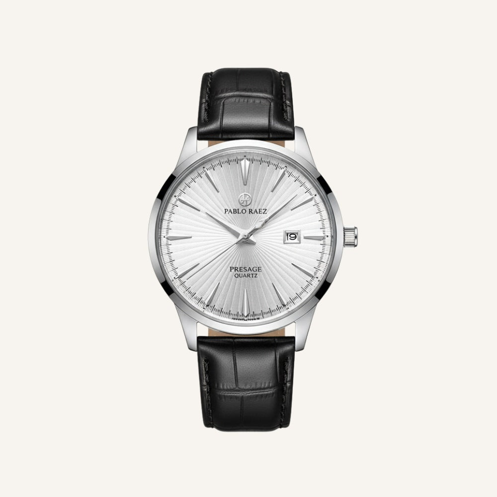Reloj Hombre de Cuero Legítimo Belluno Quartz Clásico