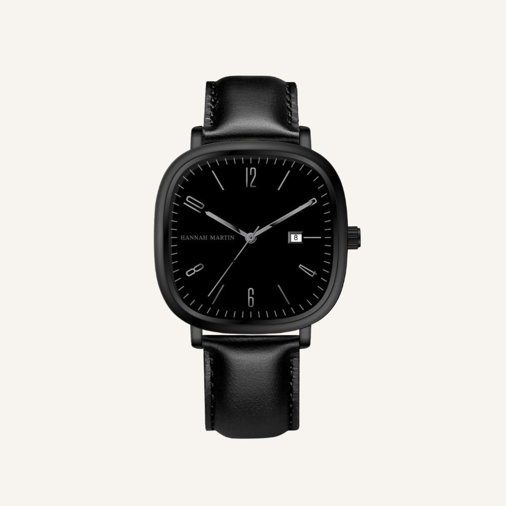 Reloj de Cuero Hombre Cuadrado Vintage Elegante Analógico - foto 4
