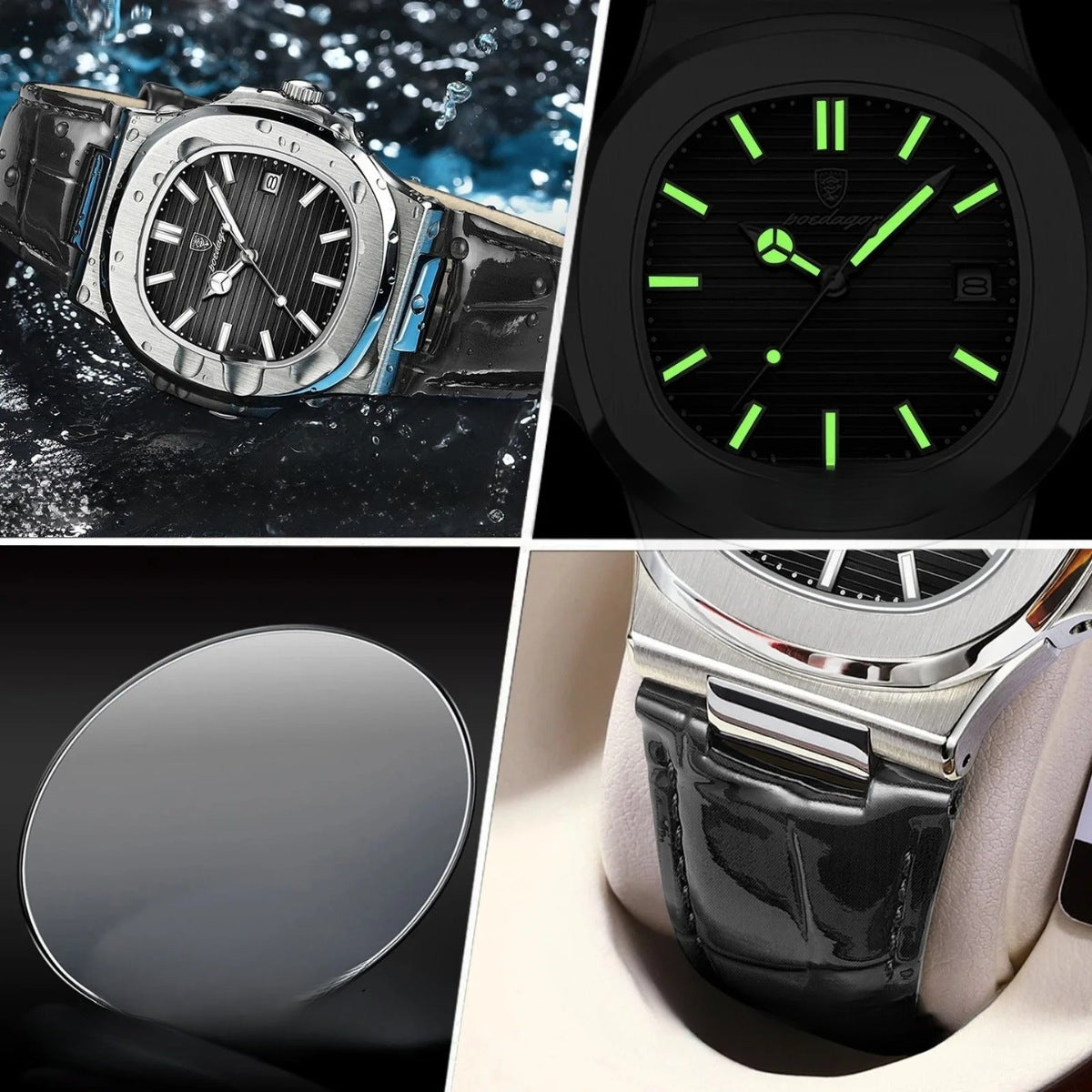 Reloj Hombre Cuero Marrón Tibaldi Premium Elegante Old Money - foto 5