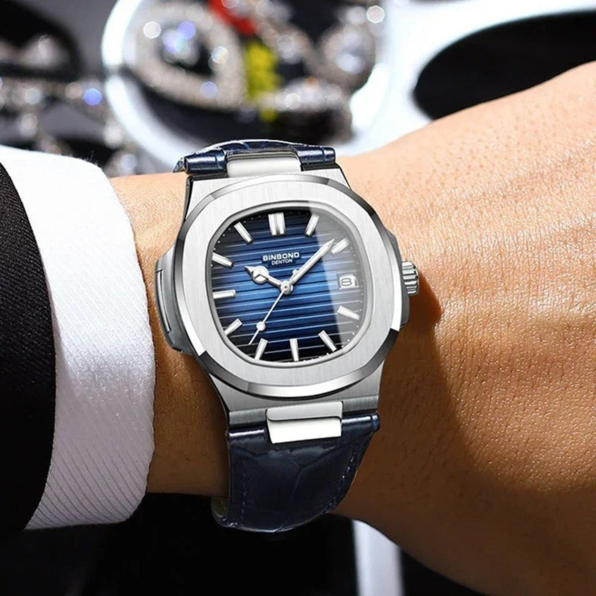 Reloj Hombre Cuero Marrón Tibaldi Premium Elegante Old Money - foto 4