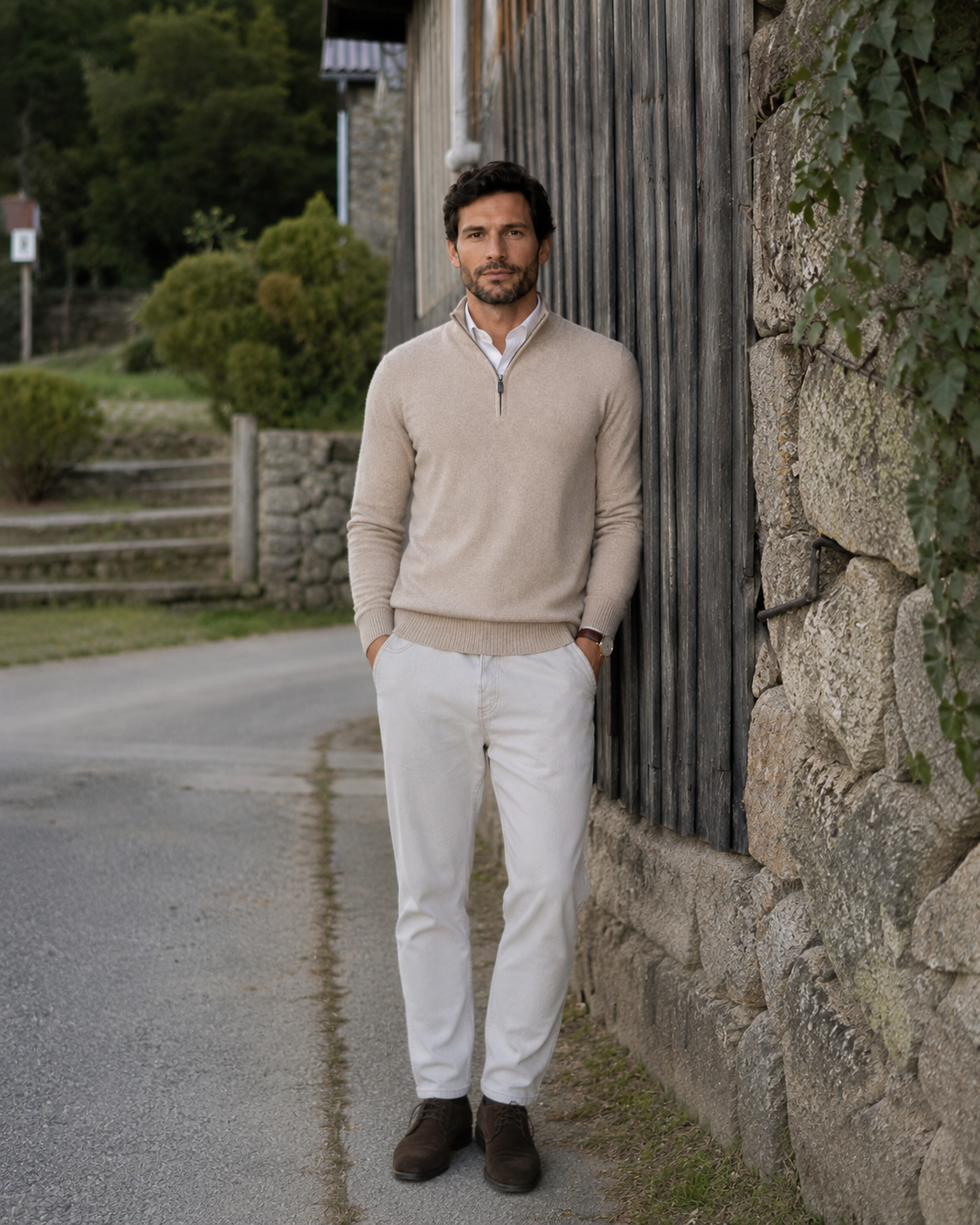 Sweater Hombre de Algodón Calce Ajustado Angostura - foto 5