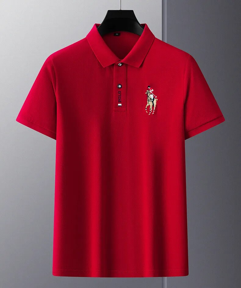 Camisa Polo Hombre Algodón Flores Manga Corta Bordada Casual - foto 20