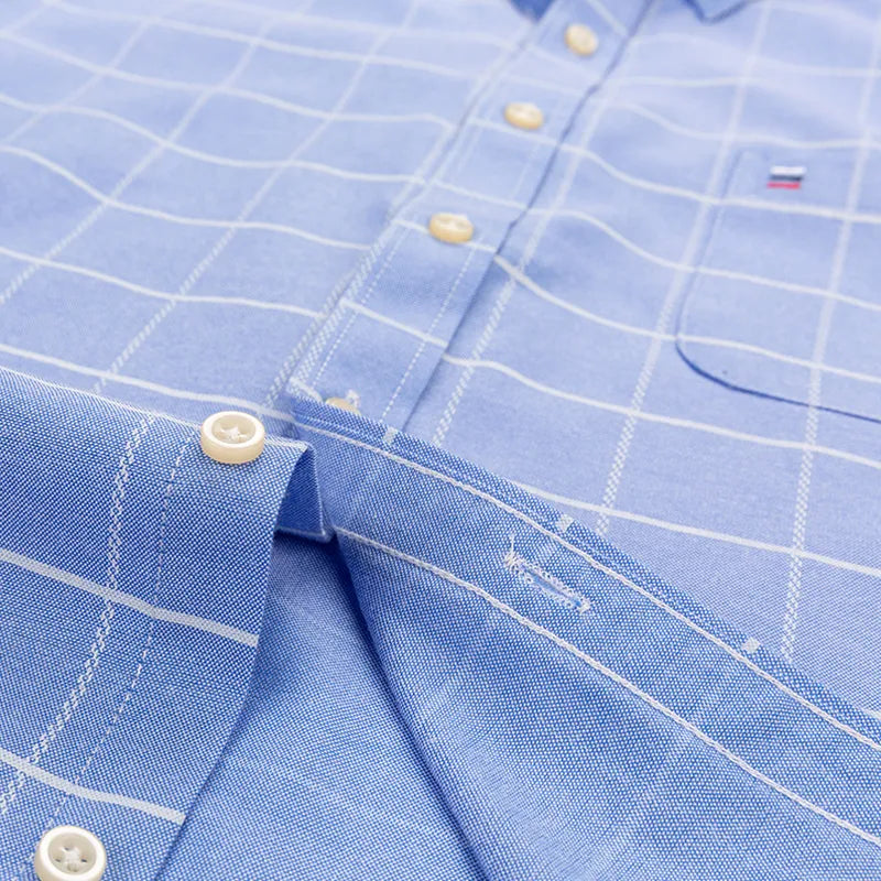 Camisa Hombre a Cuadros Manga Larga 100% Algodón Chascomús - foto 7