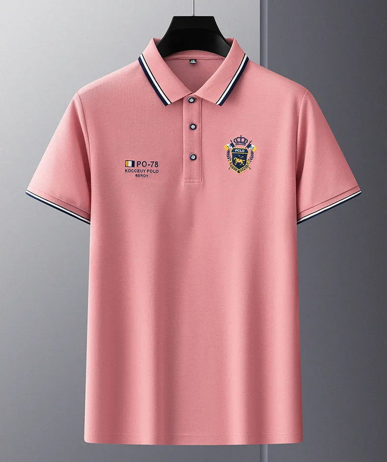 Camisa Polo Hombre Manga Corta Algodón Premium Casual Bordada - foto 25