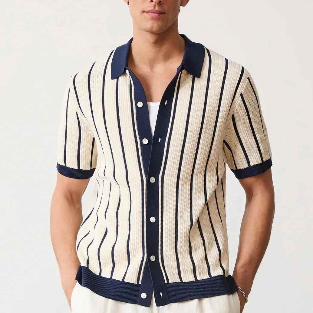 Camisa de Tricot Hombre Manga Corta Casual Iguazú - foto 2