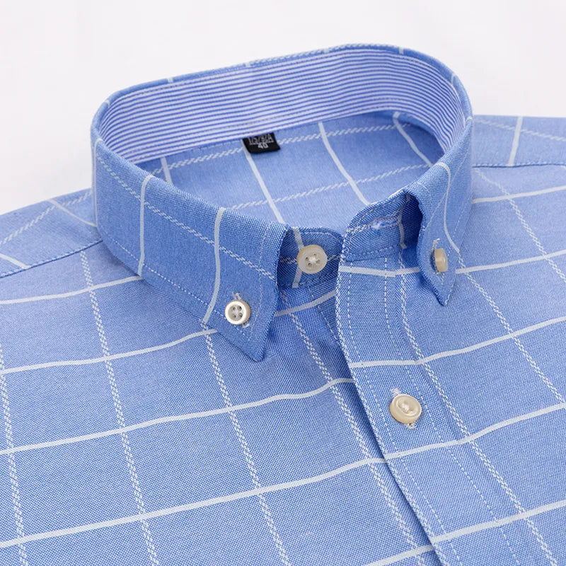 Camisa Hombre a Cuadros Manga Larga 100% Algodón Chascomús - foto 4