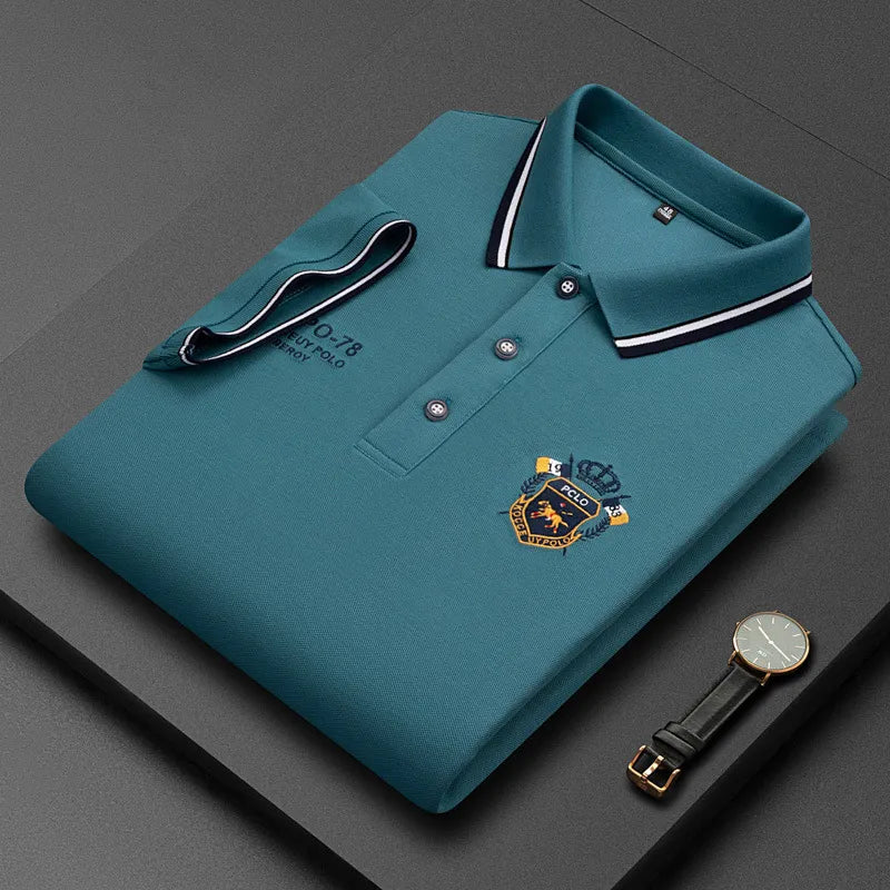 Camisa Polo Hombre Manga Corta Algodón Premium Casual Bordada - foto 16