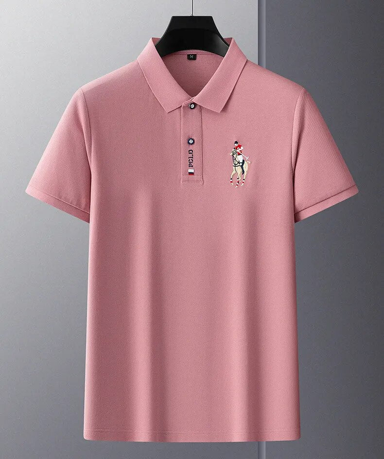Camisa Polo Hombre Algodón Flores Manga Corta Bordada Casual - foto 22
