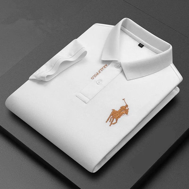 Camisa Polo Hombre Colegiales Algodón Manga Corta Bordada Casual - foto 5