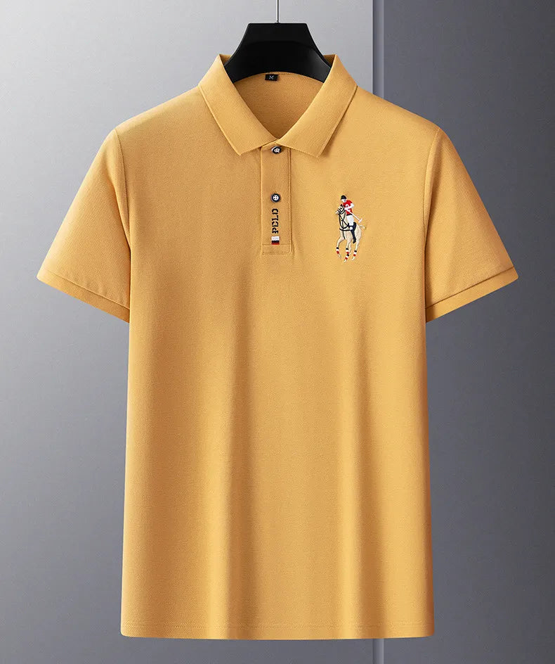Camisa Polo Hombre Algodón Flores Manga Corta Bordada Casual - foto 12