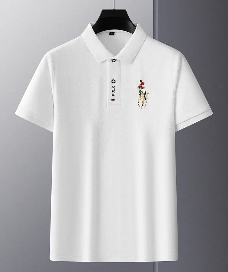 Camisa Polo Hombre Algodón Flores Manga Corta Bordada Casual - foto 16