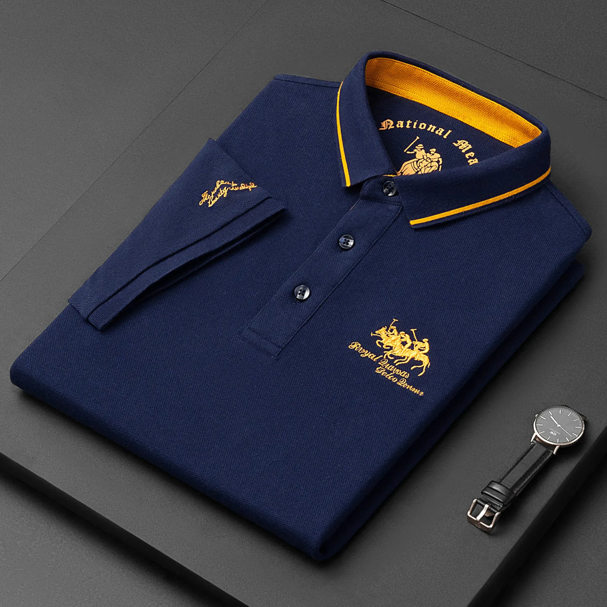Camisa Polo Hombre Acassuso Algodón Premium Bordada Manga Corta - foto 6
