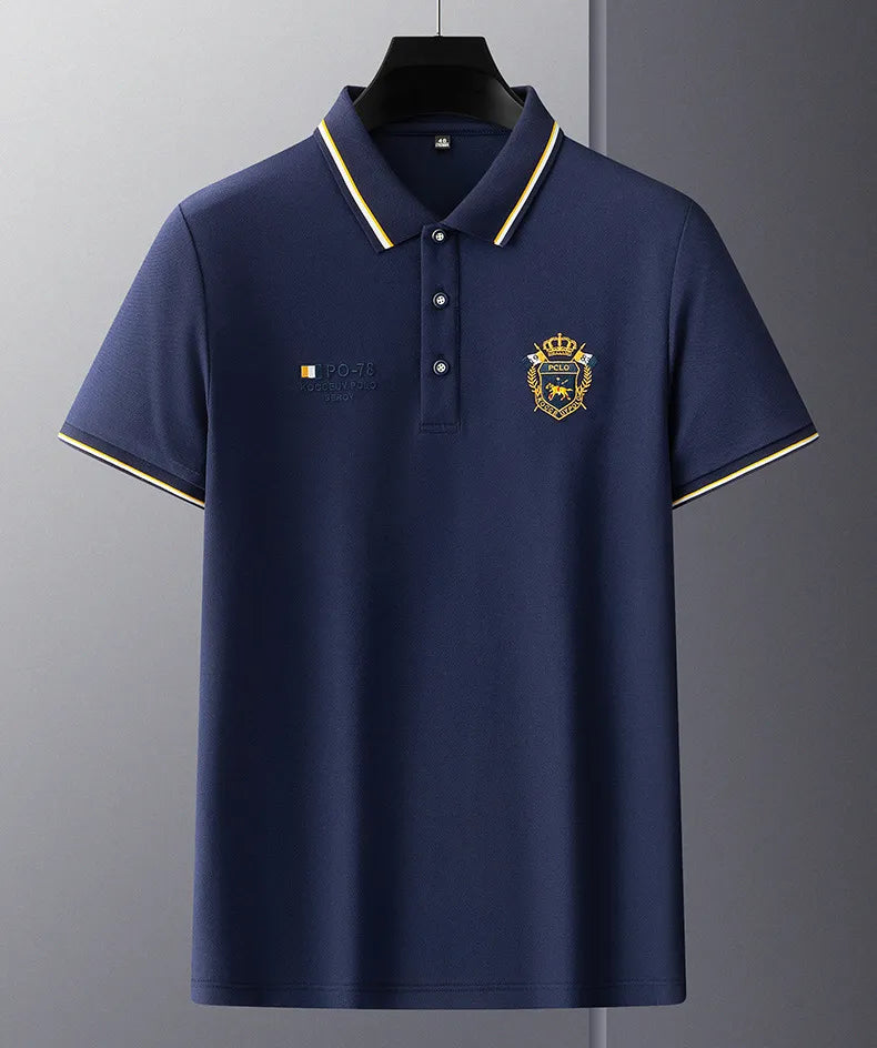 Camisa Polo Hombre Manga Corta Algodón Premium Casual Bordada - foto 24