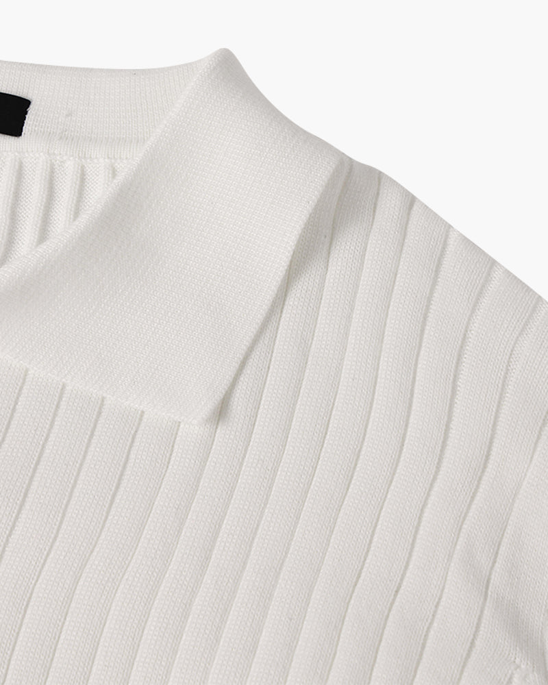 Camisa Polo Manga Larga Hombre Slim Fit Acanalada Portofino - foto 5