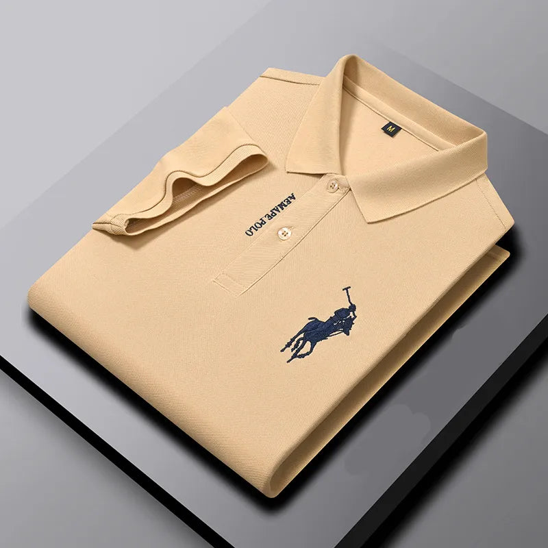 Camisa Polo Hombre Colegiales Algodón Manga Corta Bordada Casual - foto 7
