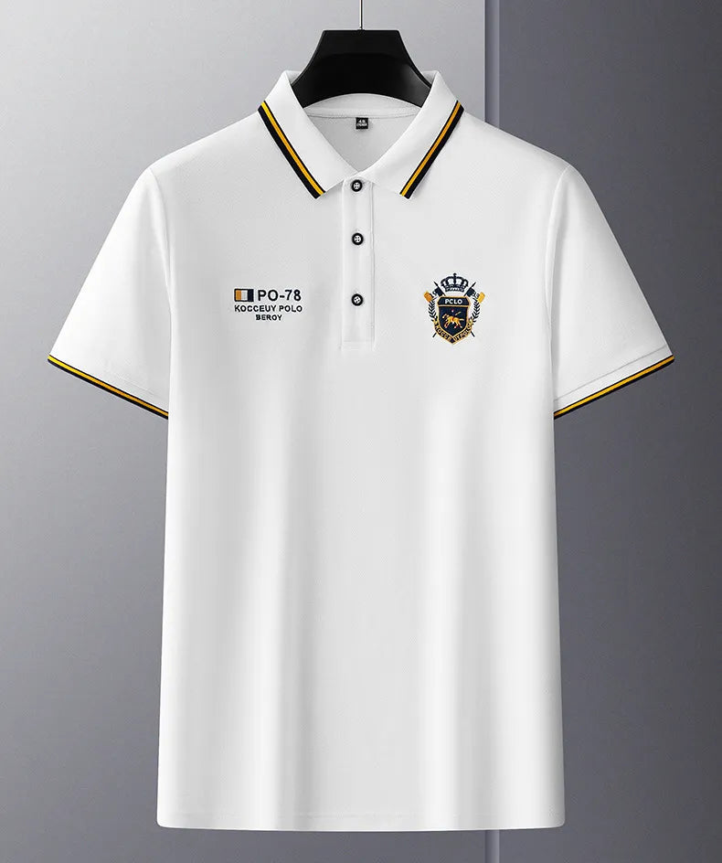 Camisa Polo Hombre Manga Corta Algodón Premium Casual Bordada - foto 23