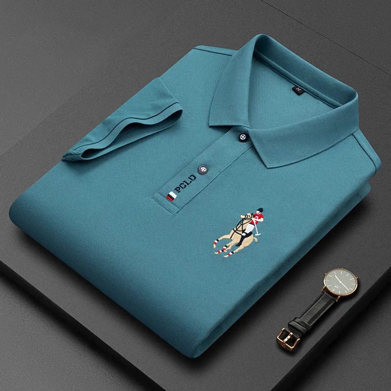 Camisa Polo Hombre Algodón Flores Manga Corta Bordada Casual - foto 23