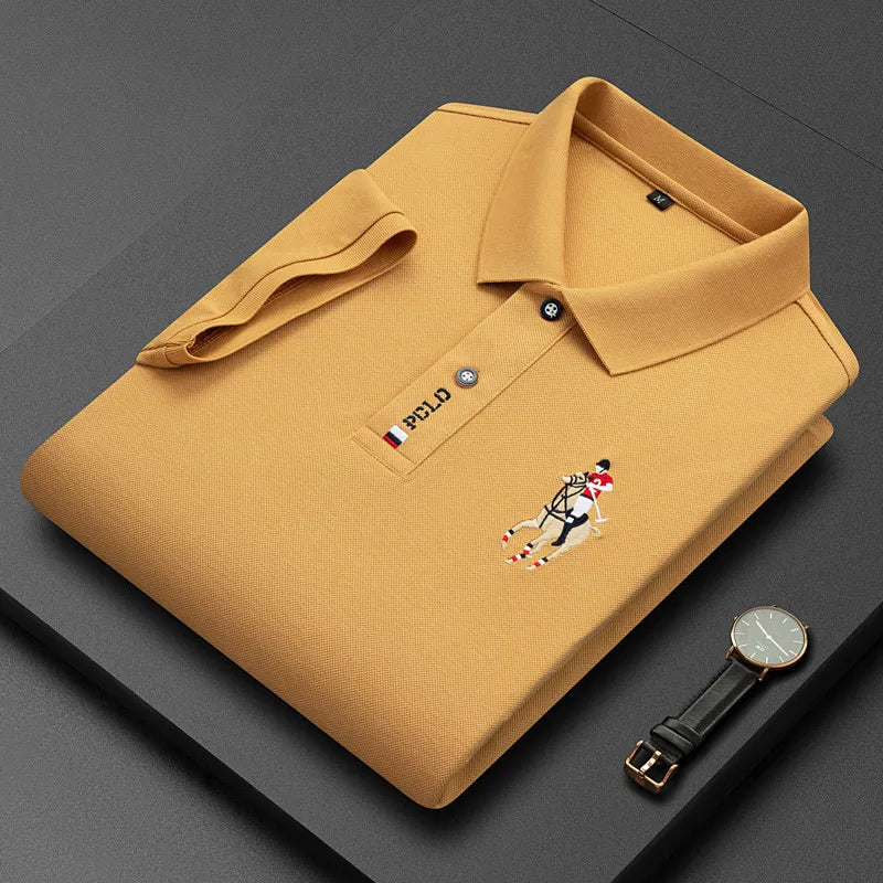 Camisa Polo Hombre Algodón Flores Manga Corta Bordada Casual - foto 8