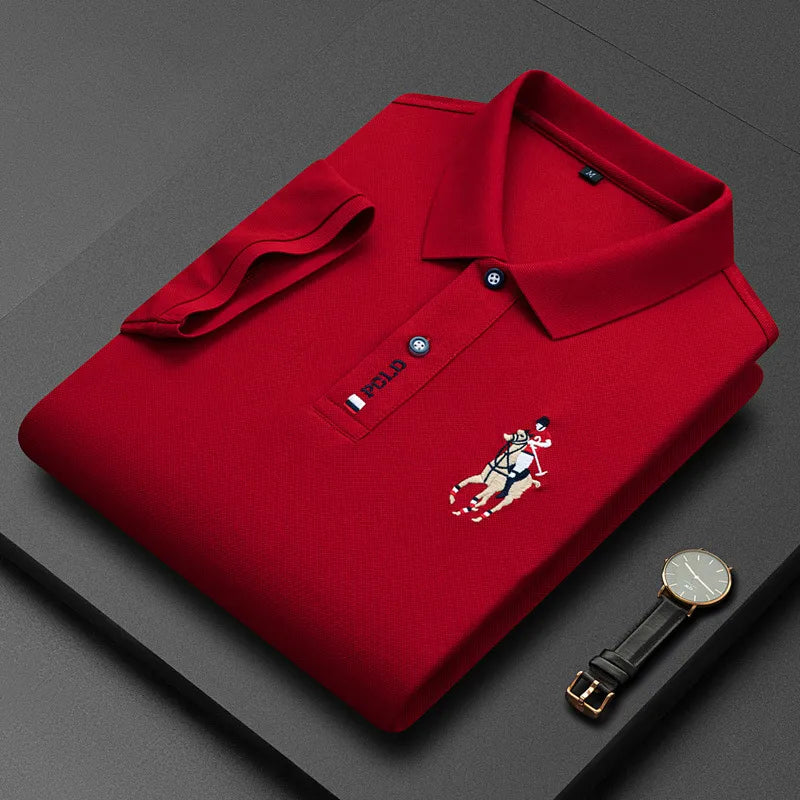 Camisa Polo Hombre Algodón Flores Manga Corta Bordada Casual - foto 17